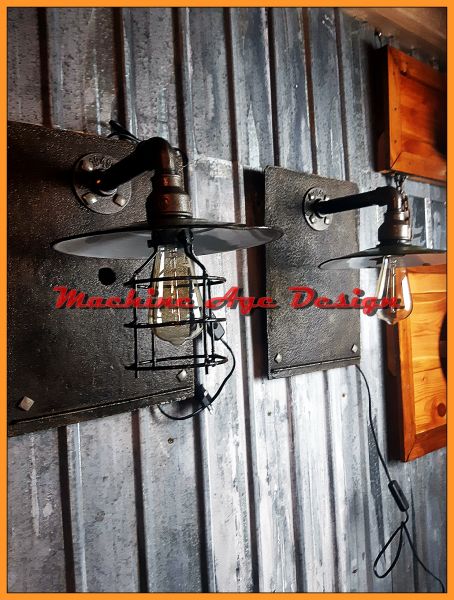 Loft fali lámpa , machine age , steampunk style
